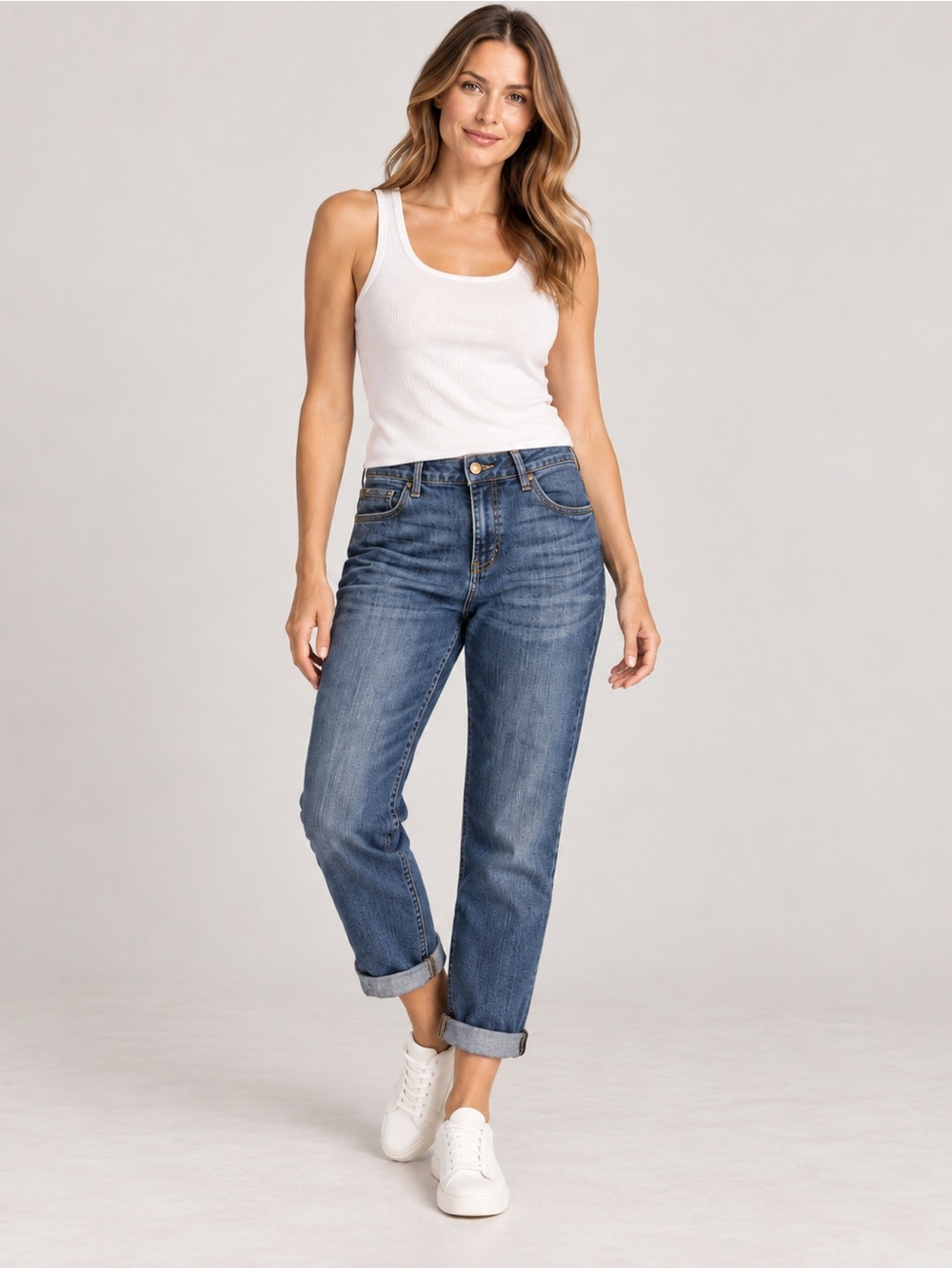 KUT from the Kloth Catherine Boyfriend Jeans Size 14 Medium Wash Stretch